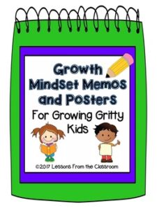 Growth Mindset Memos and Posters
